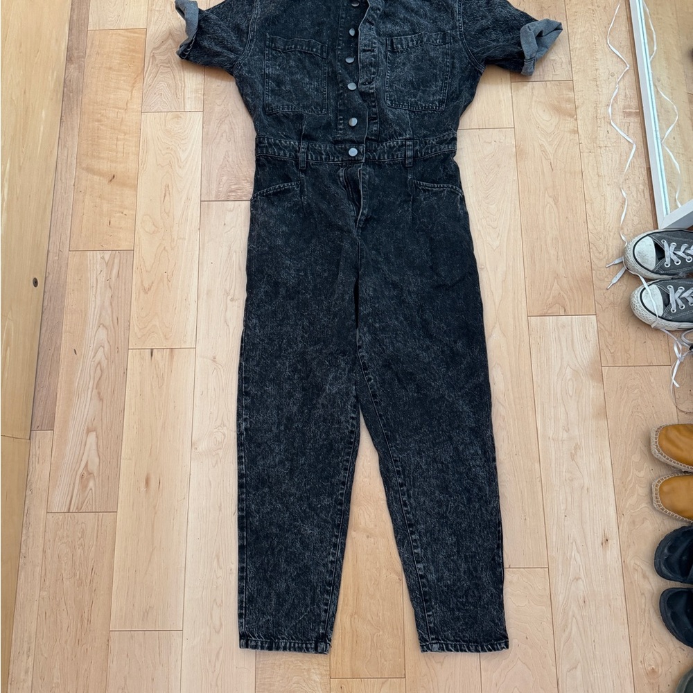 SHADES OF GREY BY MICAH COHEN Gray Denim Jumpsuit